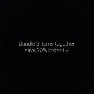 Bundle 3 Items, Save 20% Instantly!